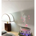 BUĞZ Yağmur Damlası Tasarımlı Hava Nemlendirici ve Aromaterapi Difüzörü, 7 Renk RGB Işık