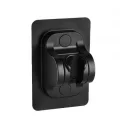 BUĞZ Yapışkanlı Duş Başlığı Tutucu Ayarlı Siyah Bx40