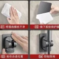 BUĞZ Yapışkanlı Duş Başlığı Tutucu Ayarlı Siyah Bx40
