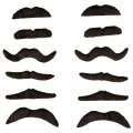 BUĞZ Yapışkanlı Takma Bıyık 6 Model 12 Adet Set