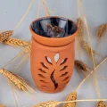 BUĞZ Yaprak Model  El Yapımı Çömlek Buhurdanlık Tütsülük