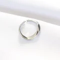 BUĞZ Yassı Silver Renk Ayarlanabilir Yüzük - Lisinya