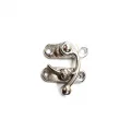BUĞZ Eco Lounge Yay Gözü, Ahşap Kutu Klipsi - Minik 20x24 mm, Nikel, 100 Adet