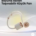  Yazlık Taşınabilir Sessiz Boyun Fanı 3 Kademe Hız Ayarlı
