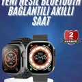  Yeni Model Akıllı Saat Ultra Smart Watch Gümüş Kasa 45mm Titreşim