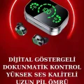 BUĞZ Yeni Model Akıllı Saat ve Ucuz Kaliteli Bluetooth Kulaklık Amoled Ekran Aynalı
