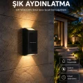 BUĞZ Yeni Model Solar Çift Taraflı Duvar Lambası Dekoratif Duvar Lambası