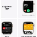 BUĞZ Yeni Nesil 1.91 İnç Ekranlı Akıllı Saat, Gümüş Renk ve GPS Özellikli Giyilebilir Teknoloji