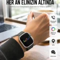 BUĞZ Yeni Nesil 3 Kordonlu Kol Saati 49 MM Amoled Ekran Akıllı Saat