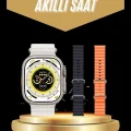 BUĞZ Yeni Nesil 3 Kordonlu Kol Saati 49 MM Amoled Ekran Akıllı Saat