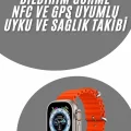  yeni nesil Akıllı Saat Android ve İOS Uyumlu 49 MM NFC Özelliği GPS Takibi