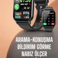 BUĞZ Yeni Nesil Akıllı Saat Arama Bildirimleri, Uyku & Kalp Atış Takibi