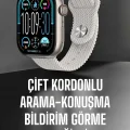 BUĞZ Yeni Nesil Akıllı Saat Arama Cevaplama GPS Takibi Adımsayar NFC Özelliği