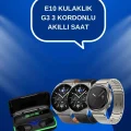 BUĞZ Yeni Nesil Akıllı Saat Ve Bluetooth Kulaklık Titreşim Bildirimleri Uyku Takibi - BUĞZ