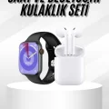 BUĞZ Yeni Nesil Akıllı Saat Ve Kulaklık Seti Gümüş Kasa Zarif Tasarım Çok Fonksiyonlu - BUĞZ