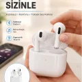 BUĞZ Yeni Nesil Bluetooth Kulaklık Beyaz Çağrı Cevaplayabilen Kablosuz Yeni Nesil
