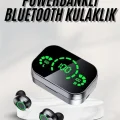 BUĞZ Yeni Nesil Bluetooth Kulaklık Çağrı Cevaplayabilen Dijital Göstergeli Powerbankli - BUĞZ