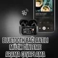 BUĞZ Yeni Nesil Bluetooth Kulaklık Ekranlı Yüksek Ses Kaliteli Uzun Şarj Süreli - BUĞZ