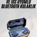 BUĞZ Yeni Nesil Bluetooth Kulaklık Uzun Pil Ömrü El Fenerli Dijital Şarj Göstergeli - BUĞZ
