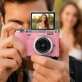 BUĞZ Yeni Nesil Dijital Kamera 48 MP Selfie Vlog Kamera Flip Screen Zoomlu