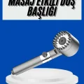 BUĞZ Yeni Nesil Duş Başlığı Paslanmaz Çelik Masaj Etkili Ergonomik Tasarım Su Basınçlı - BUĞZ