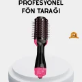 BUĞZ Yeni Nesil Fön Tarağı – 220°C Isı, Negatif İyon, 360° Dönebilen Kablo