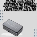  Yeni Nesil Kablosuz Kulaklık Aynalı Powerbank Özellikli Bluetooth Bağlantılı Dijital Göstergeli