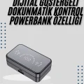 BUĞZ Yeni Nesil Kablosuz Kulaklık Aynalı Powerbank Özellikli Bluetooth Bağlantılı Dijital Göstergeli