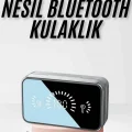 BUĞZ Yeni Nesil Kablosuz Kulaklık Aynalı Powerbank Özellikli Bluetooth Bağlantılı Dijital Göstergeli