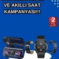 BUĞZ Yeni Nesil Kampanyası Bluetooth Bağlantılı Akıllı Saat ve Kablosuz Kulaklık Dijital Göstergeli