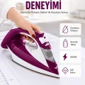 BUĞZ Yeni Nesil Kırmızı Buharlı Ütü 2200 Watt Seramik Tabanlı Yüksek Buhar Gücü Yeni Nesil