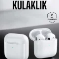 BUĞZ Yeni Nesil Pro Bluetooth Kulaklık Uzun Pil Ömrü Beyaz - BUĞZ