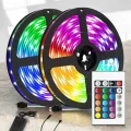 BUĞZ Yeni Nesil RGB Işıklı 10Metre Şerit Led Kumandalı Şarj Edilebilir