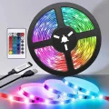 BUĞZ Yeni Nesil RGB Işıklı 10Metre Şerit Led Kumandalı Şarj Edilebilir