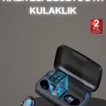 BUĞZ Yeni Nesil TWS Kablosuz Kulaklık Güçlü Batarya Yüksek Kalite Bluetooth 5.0 ANC Özelliği - BUĞZ