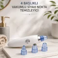 BUĞZ Yeni Nesil Vakumlu Pilli Siyah Nokta ve Yüz Temizleme Cihazı 4 Başlıklı