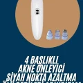 BUĞZ Yeni Nesil Vakumlu Pilli Siyah Nokta ve Yüz Temizleme Cihazı 4 Başlıklı