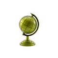 BUĞZ Yeşil Eskitme Dünya Biblosu - Metal - Küçük Boy - Dekoratif Süs Eşyası