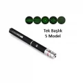 BUĞZ Yeşil Lazer Pointer 3000 mW 15 Km Etkili (Tek Başlık 5 Model)