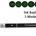 BUĞZ Yeşil Lazer Pointer 500 mW 15 Km Etkili (Tek Başlık 5 Model)