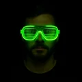  Yeşil LED Işıklı Parti Gözlüğü – Neon 3 Modlu