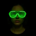 BUĞZ Yeşil LED Işıklı Parti Gözlüğü – Neon 3 Modlu