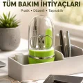 BUĞZ Yeşil Tırnak Bakım Seti Cımbız Makas Tırnak Makası ve Törpü