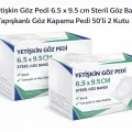 BUĞZ Yetişkin Göz Pedi 6.5 x 9.5 cm Steril Yapışkanlı Göz Bandı 50’li 2 Kutu Göz Kapama Pedi