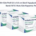 BUĞZ Yetişkin Göz Pedi 6.5 x 9.5 cm Steril Yapışkanlı Göz Bandı 50’li 3 Kutu Göz Kapama Pedi