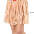 BUĞZ Yetişkin Ve Çocuk Uyumlu Saman Renk Püsküllü Hawaii Luau Hula Etek 40