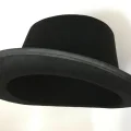 BUĞZ Yetişkinler İçin Siyah Renk Ringmaster Sihirbaz Şapkası Fötr Şapka 15 Cm