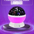 BUĞZ Yıldız Görünümlü Gece Lambası Renkli Masa Lambası Gökyüzü Projeksiyon