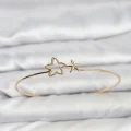 BUĞZ Yıldız Model Gold Renk Bileklik
