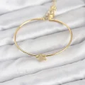 BUĞZ Yıldız Model Gold Renk Kadın Bileklik